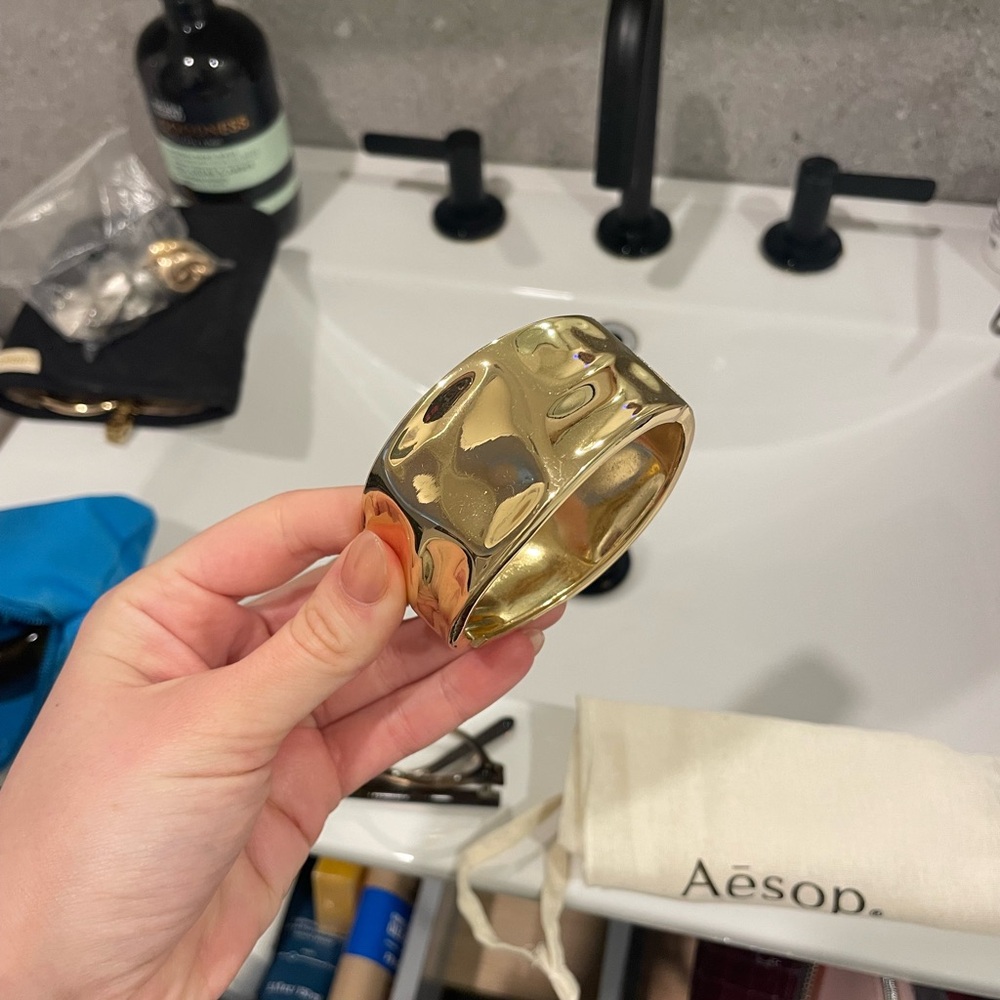 Urban Outfitters Shiny Gold Cuff Bracelet